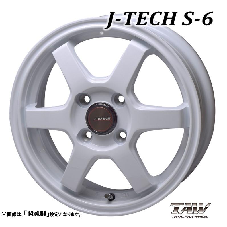ホイール4本セット TRYALPHA トライアルファ J-TECH S-6 ジェイテック