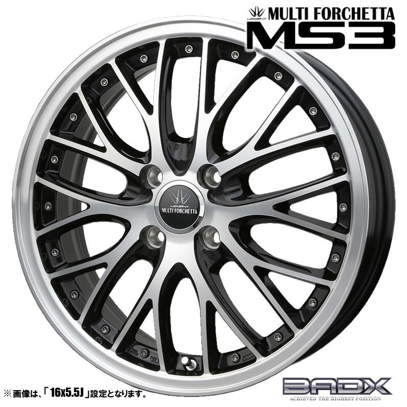 ロクサーニ ホイール4本セット BADX バドックス MULTIFORCHETTA MS3