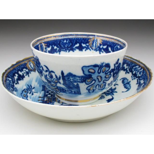 ROYAL WORCESTER ウースター 初期 藍染付 Batパターン ティーボウル