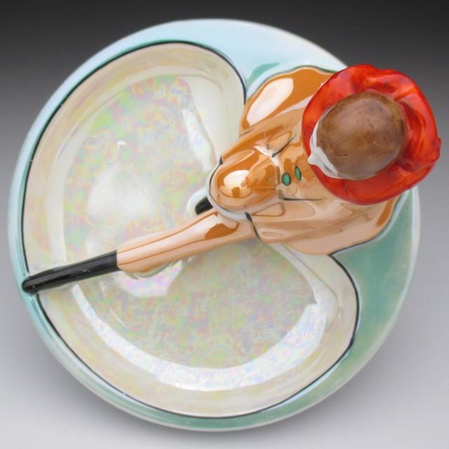 オールドノリタケ ピエロ ピンディッシュ トレイ 小物入 フィギュア