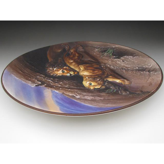 ノリタケ オールドノリタケ モールド ライオン絵 プレート 27cm