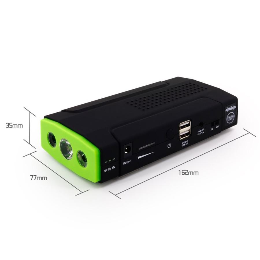 ジャンプスターター モバイルバッテリー 懐中電灯 ポータブル