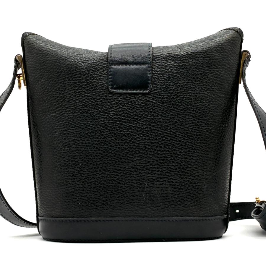 CELINE セリーヌ ショルダーバッグ オールレザー ガンチーニ ロゴ金具