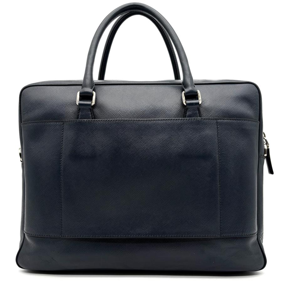 PRADA プラダ ブリーフケース ビジネスバッグ 三角ロゴ プレート 白