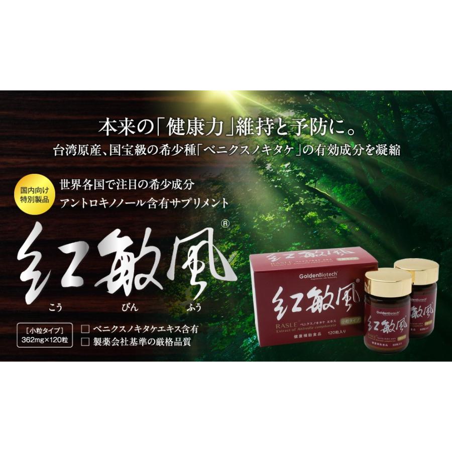 ベニクスノキタケ アントロキノノール サプリメント 紅敏風 （こうびん