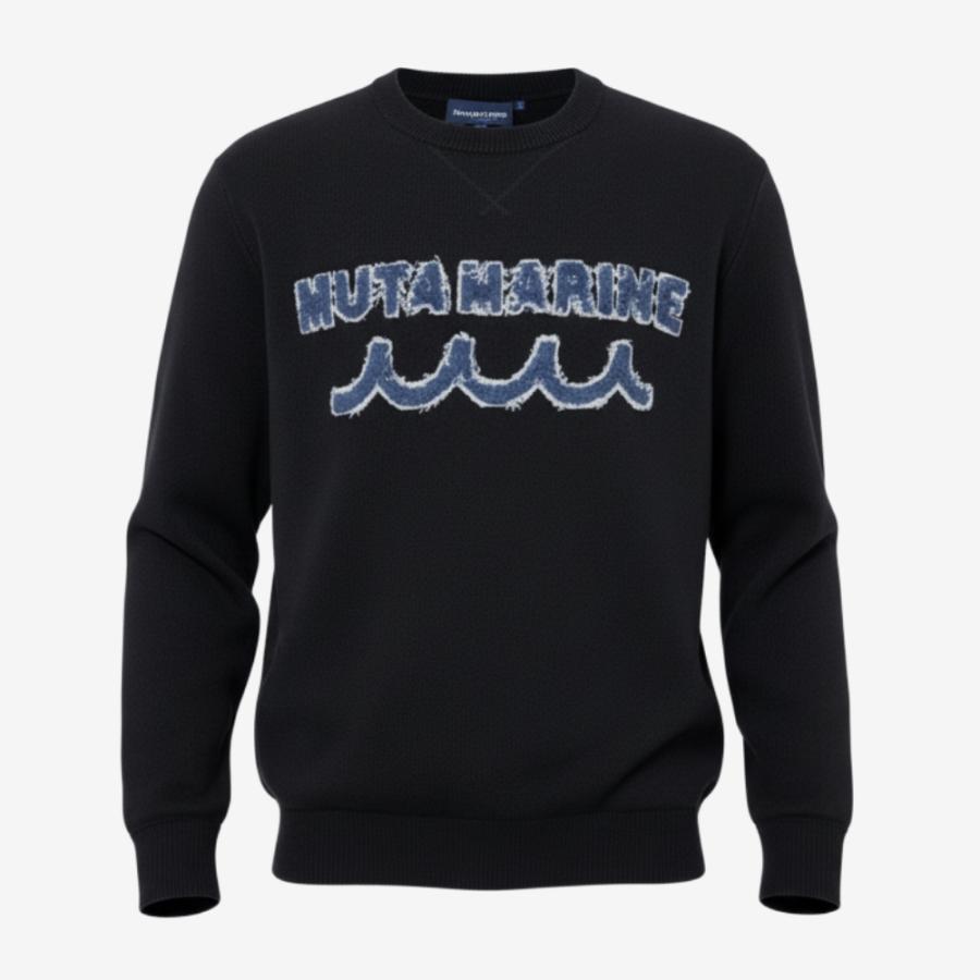 muta（ムータ） muta MARINE マリン デニムパッチ クルーネック