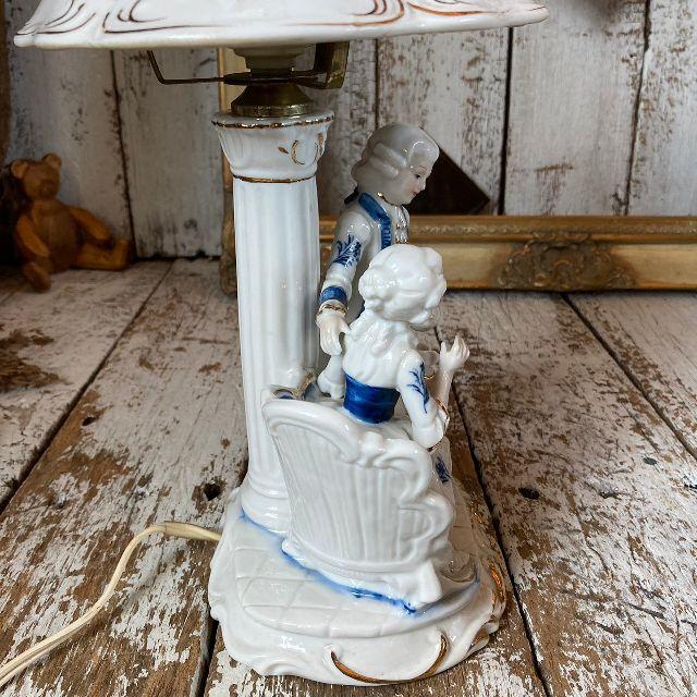 VINTAGE 70s ヴィンテージ*ヤマハ陶芸*フィギュリン スタンドライト