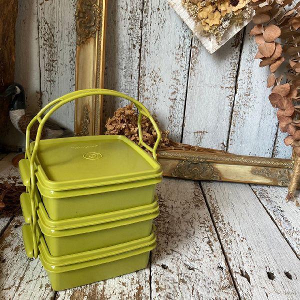 Tupperware ヴィンテージ*Tupperware タッパーウェア*ピクニック 3段重
