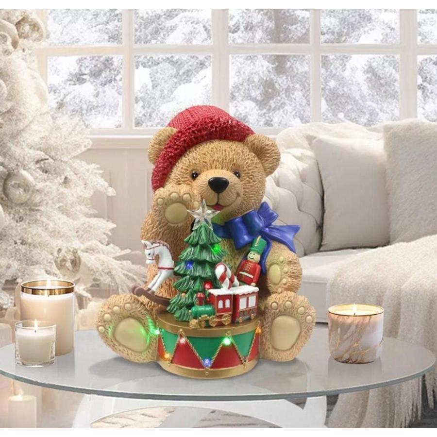 テディベア クリスマス デコレーション 高さ34cm 置物 人形 かわいい