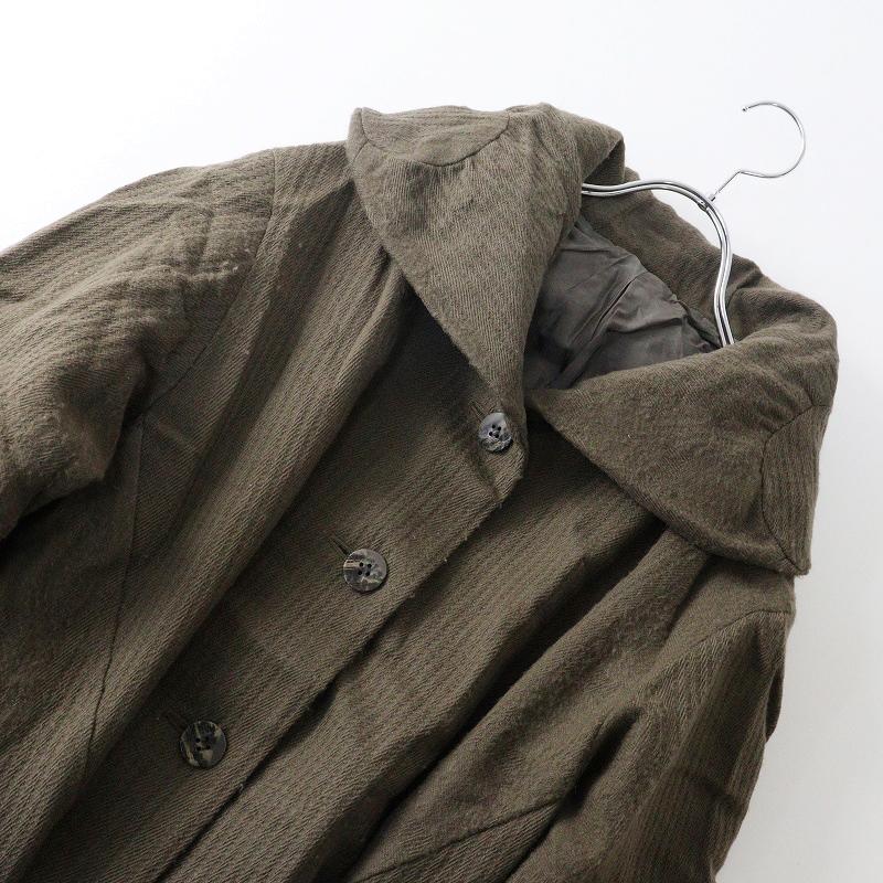 センソユニコ Sensounico 慈雨 ジウ ウール切替 ショールカラーロング