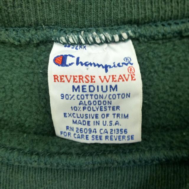 REVERSE WEAVE Used USA製 90's 刺繍タグ Champion Reverse Weave