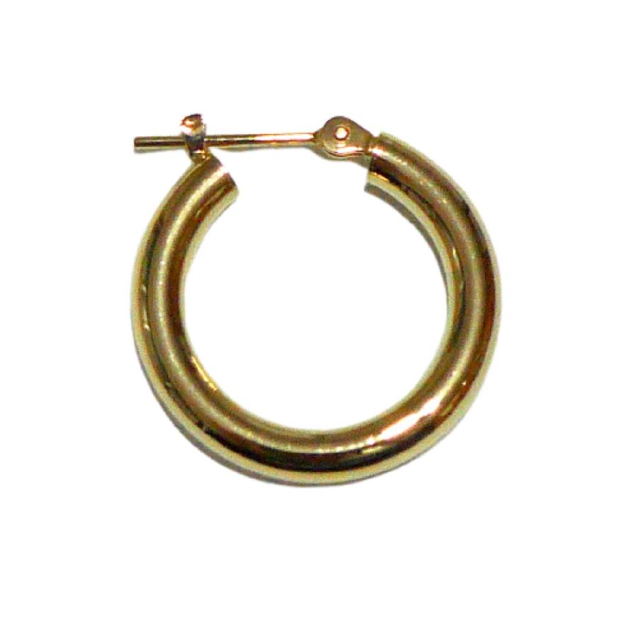 TRIDEA JEWELRY（トライディアジュエリー） 18金 フープ ピアス 幅3mm