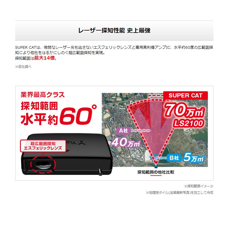 ユピテル（yupiteru） 2023年発売 GPSレーザー＆レーダー探知機 LS2100