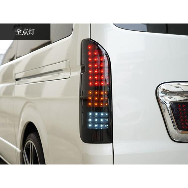 ハイエース 200系 フルLED オールブラック インナー スモークレンズ