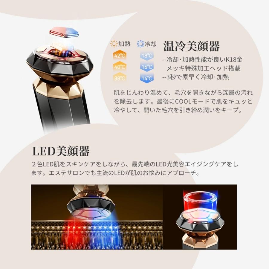 ANLAN（アンラン） 美顔器 pro 毛穴ケア ems rf イオン導入 led 1台9役