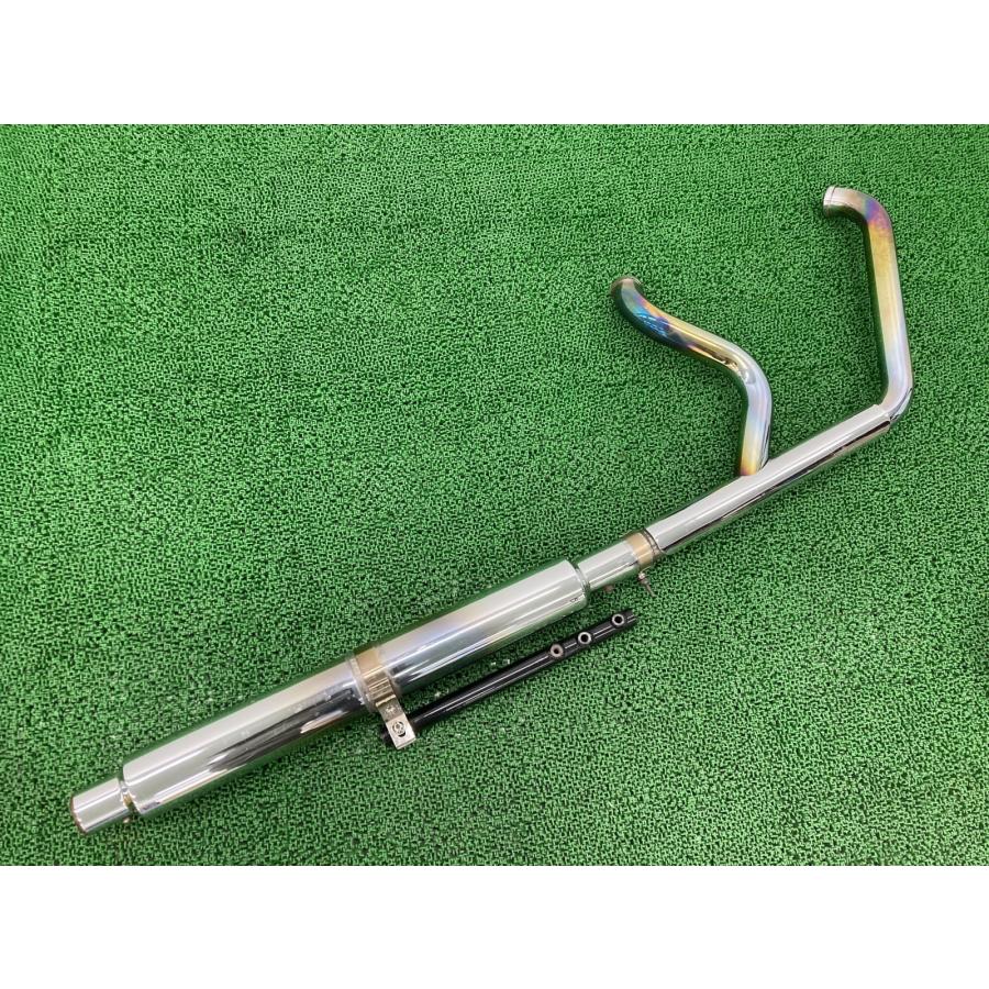モーターステージ製FLSTC マフラー 社外 中古 バイク 部品 ソフテイル
