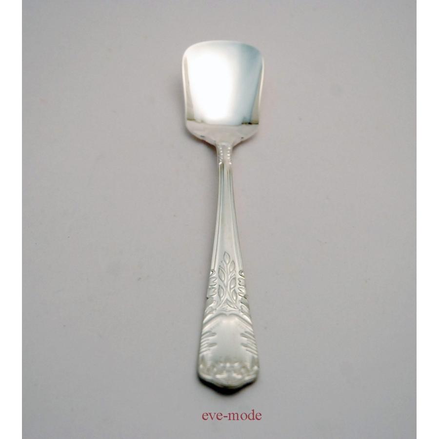 TBCL 洋白 月桂樹 アイスクリームスプーン 銀厚3.8ミクロン 三種銀