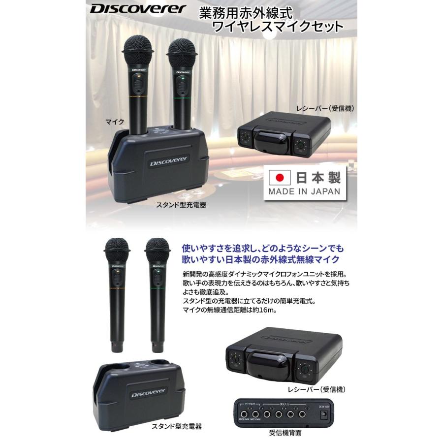 日本製 CSR 赤外線ワイヤレスマイクセット 充電式マイク2本組 KWM-200