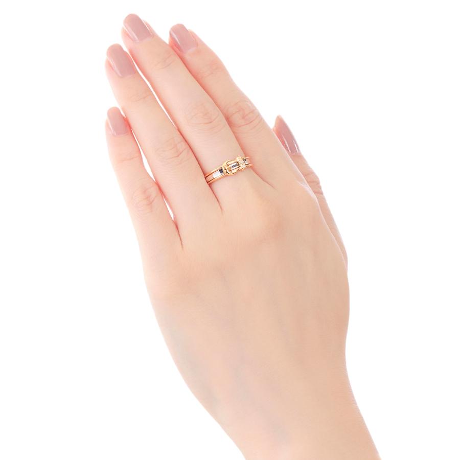 ジュエリーツツミ K18イエローゴールド/プラチナダイヤモンドリング