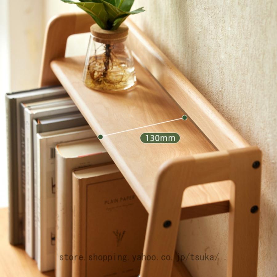 ブックエンド 倒れない 木製 オープンシェルフ・ラック 本棚 卓上