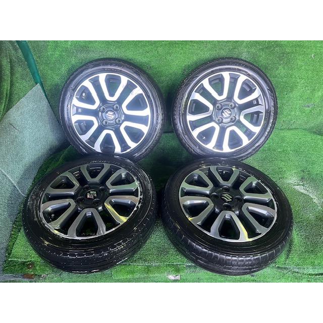 ハスラー 純正15インチ アルミホイール タイヤ付き 4本 中古品 即決