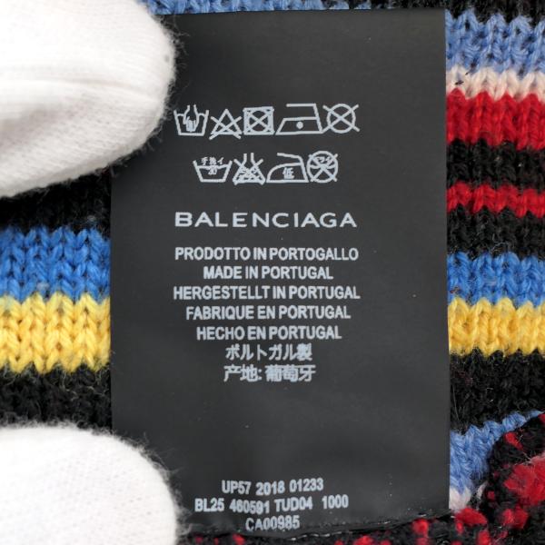 BALENCIAGA（バレンシアガ） セーター Lサイズ マルチストライプ