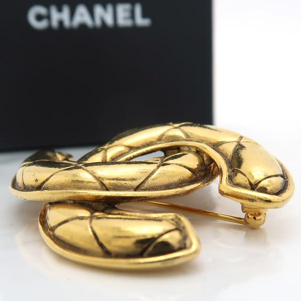 CHANEL（シャネル） ブローチ GP ココマーク マトラッセ 1142