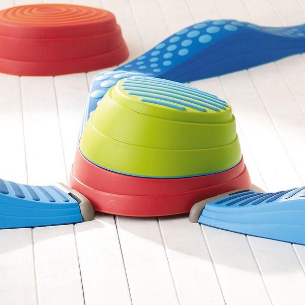 平均台セット 複合バランス遊具 レインボーバランスストーン +