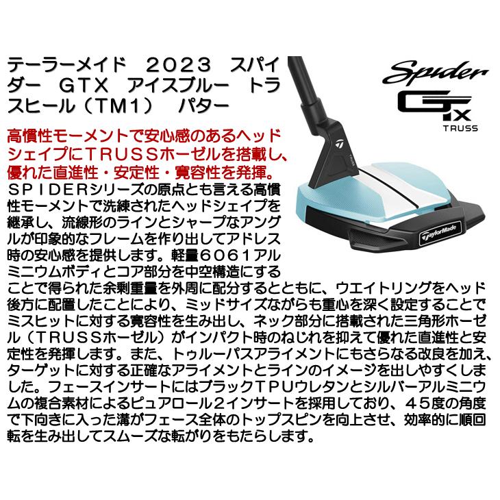 TaylorMade（テーラーメイド） スパイダーGTX アイスブルー トラス