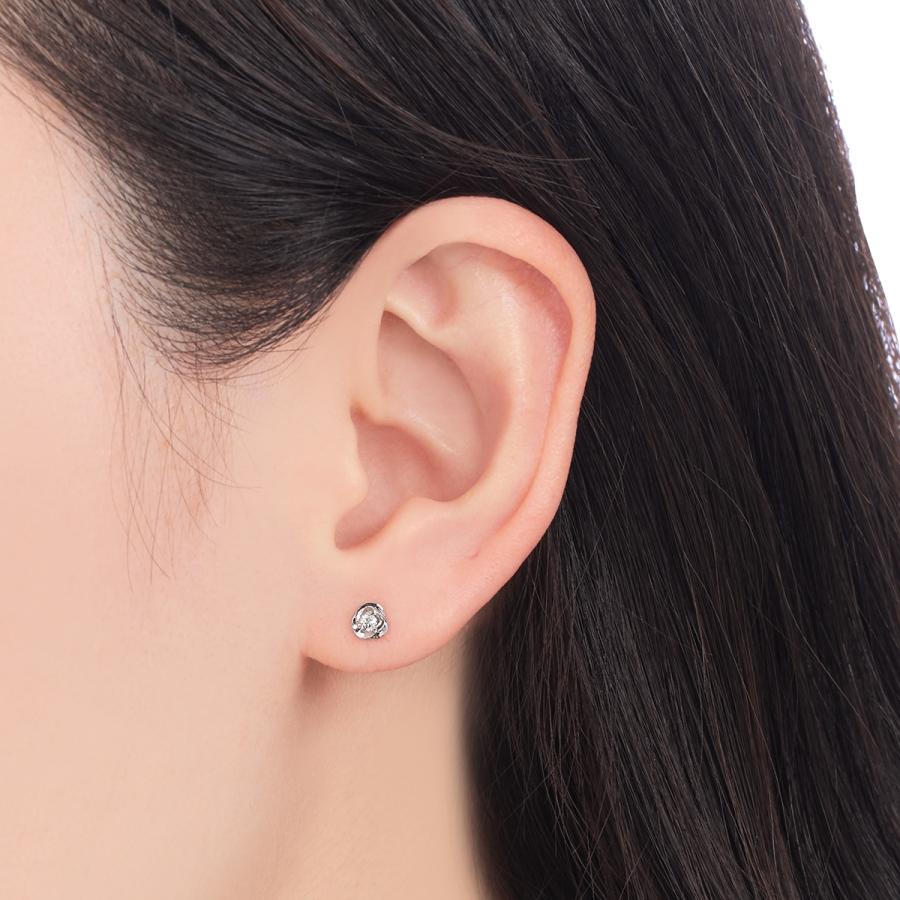 ジュエリーツツミ プラチナダイヤモンドピアス スタッドピアス 一粒