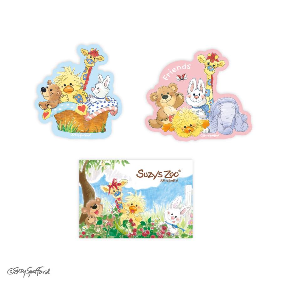 Suzy's Zoo(スージー・ズー) クリアステッカーセット ティーズ