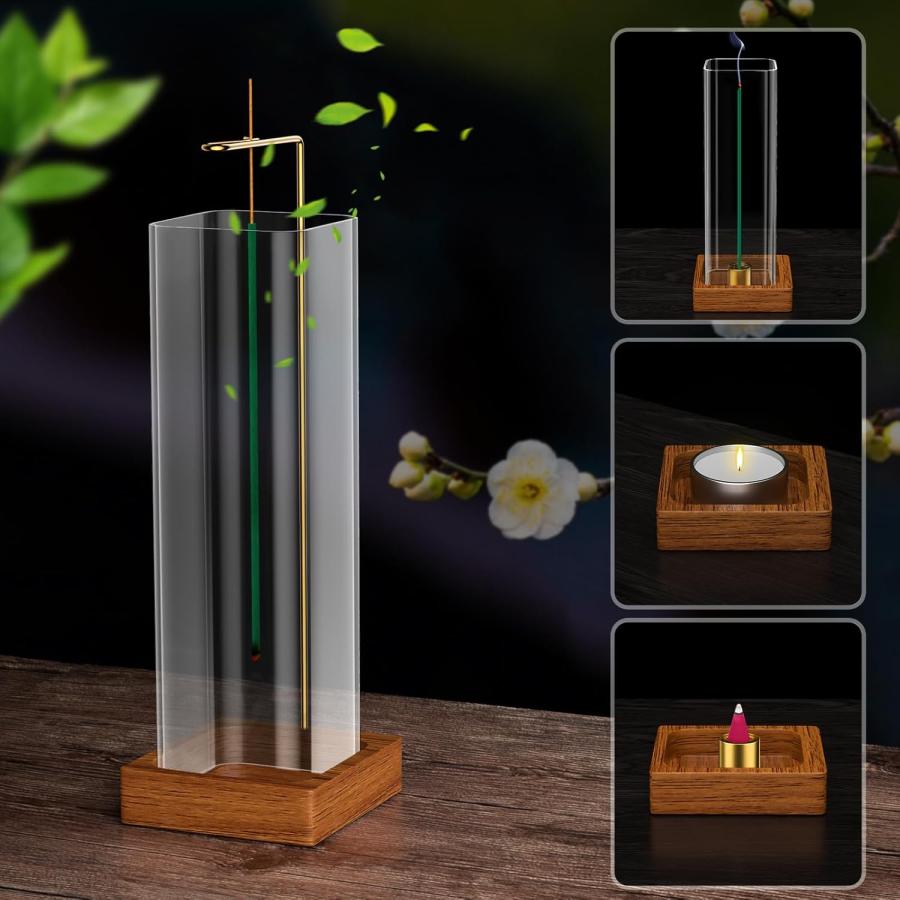 線香立て ガラス お香立て おしゃれ インセンスホルダー アロマ