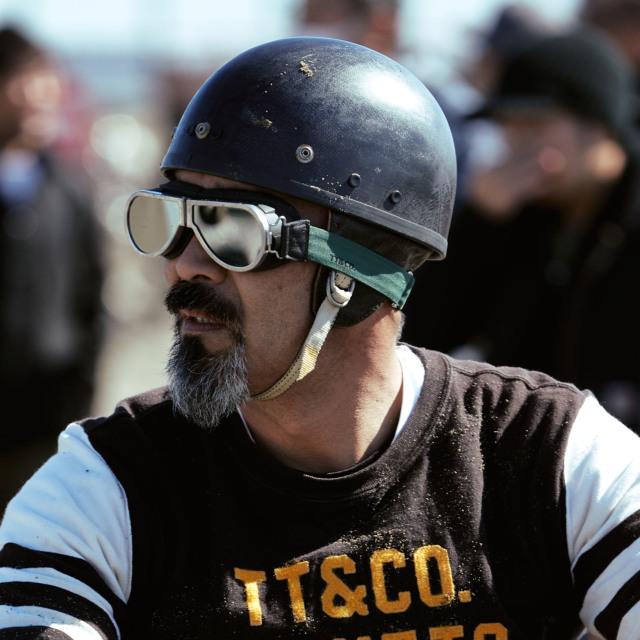 TTゴーグル モデルB シルバー ジェットヘルメット フルフェイス