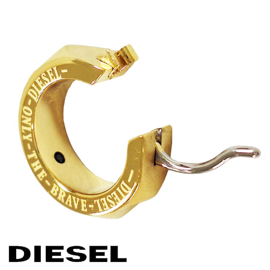 DIESEL（ディーゼル） ピアス 2個セット メンズ アクセサリー ゴールド