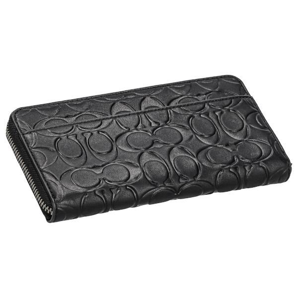 COACH（コーチ） 長財布 ラウンドファスナ-長財布 メンズ エンボス