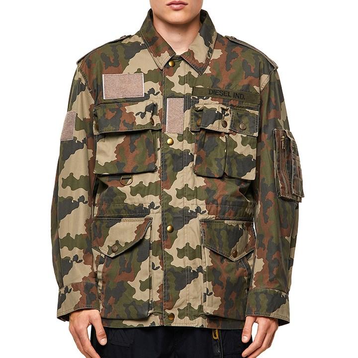 DIESEL（ディーゼル） ミリタリージャケット メンズ 迷彩柄