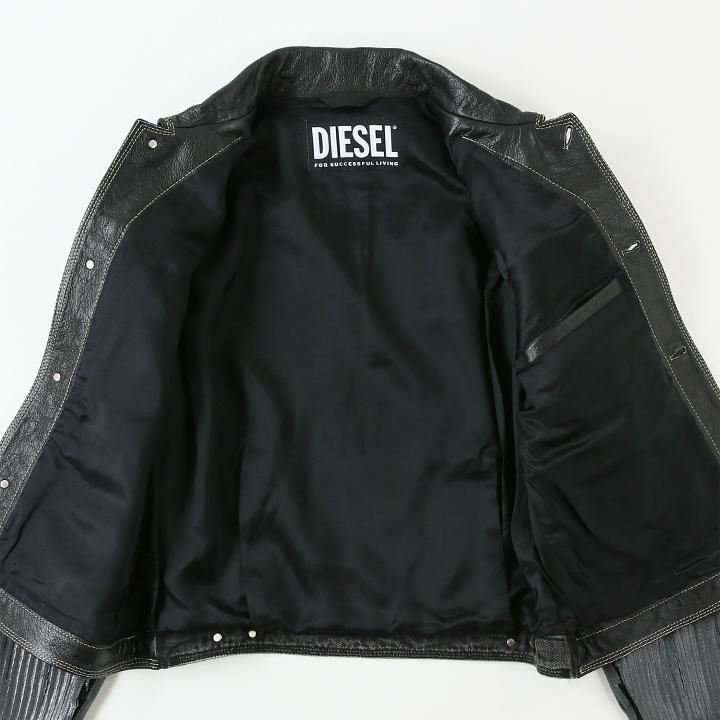 DIESEL（ディーゼル） レザージャケット メンズ 牛革 本革