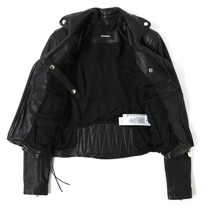 DIESEL（ディーゼル） レザージャケット レディース 羊革 本革 バック