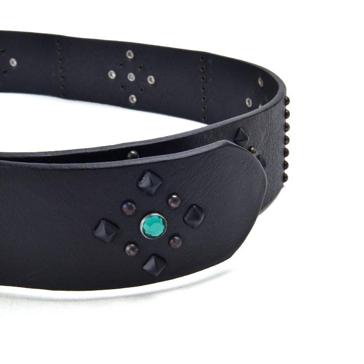 DIESEL（ディーゼル） レザーベルト メンズ 牛革 本革 スタッズ ライン