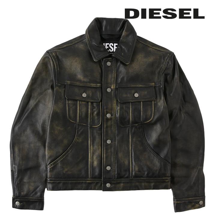DIESEL（ディーゼル） レザージャケット メンズ 牛革 本革