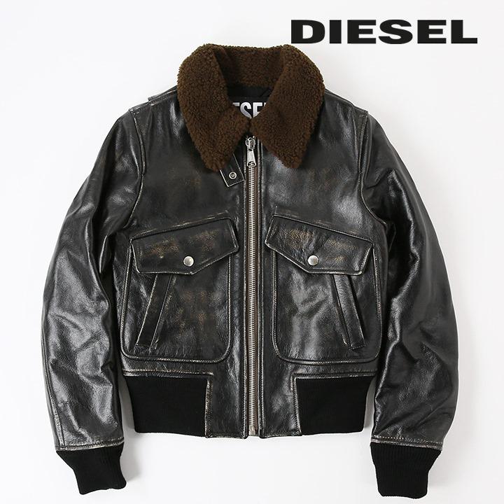 DIESEL（ディーゼル） レザージャケット レディース 牛革 本革 シープ