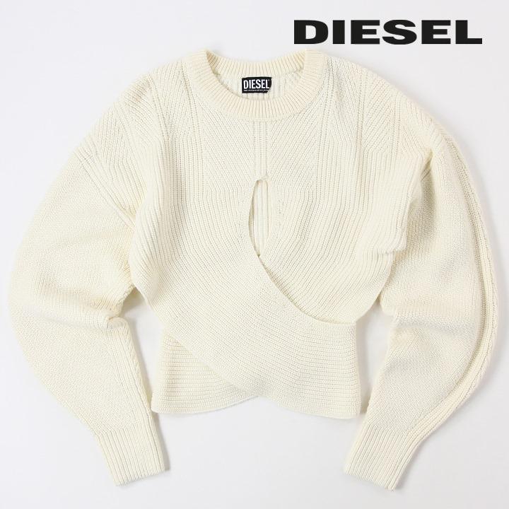 DIESEL（ディーゼル） 長袖リブニットセーター レディース ドロップ