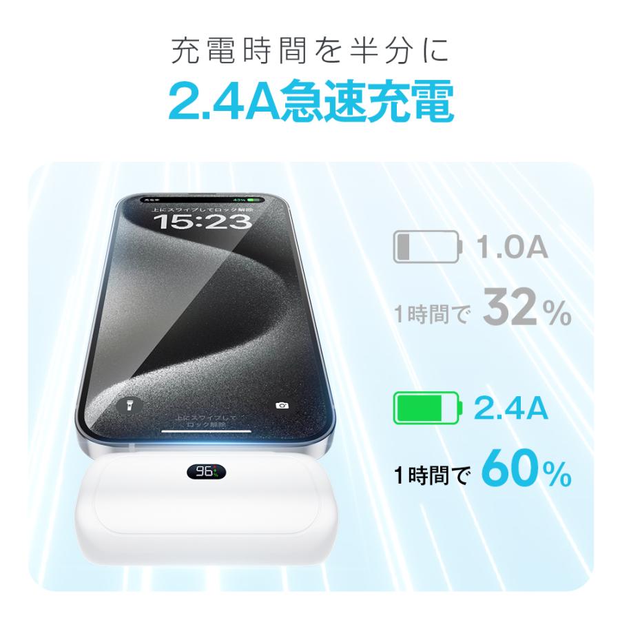 MOTTARI 「iPhone16シリーズ対応」モバイルバッテリー A88 軽量 大容量
