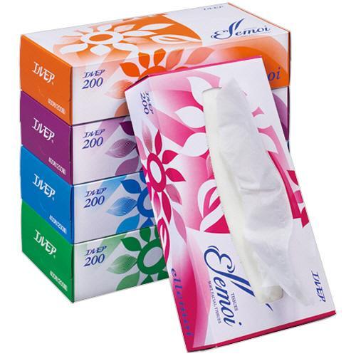 地域限定) エルモア ティッシュ 200組 1パック（5箱入） : 通販 多摩
