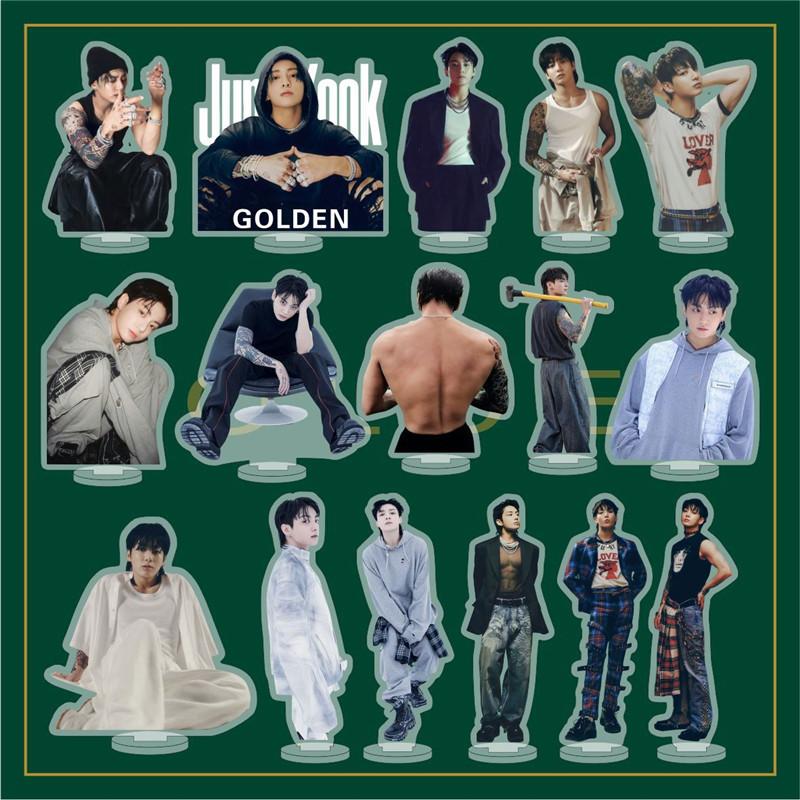 2番目半額 Jung Kookグッズ GOLDEN グク 3D 防弾少年団 写真 卓上 10cm