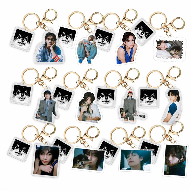 2番目半額 Vグッズ テヒョン 防弾少年団 BTS バンタン キーリング