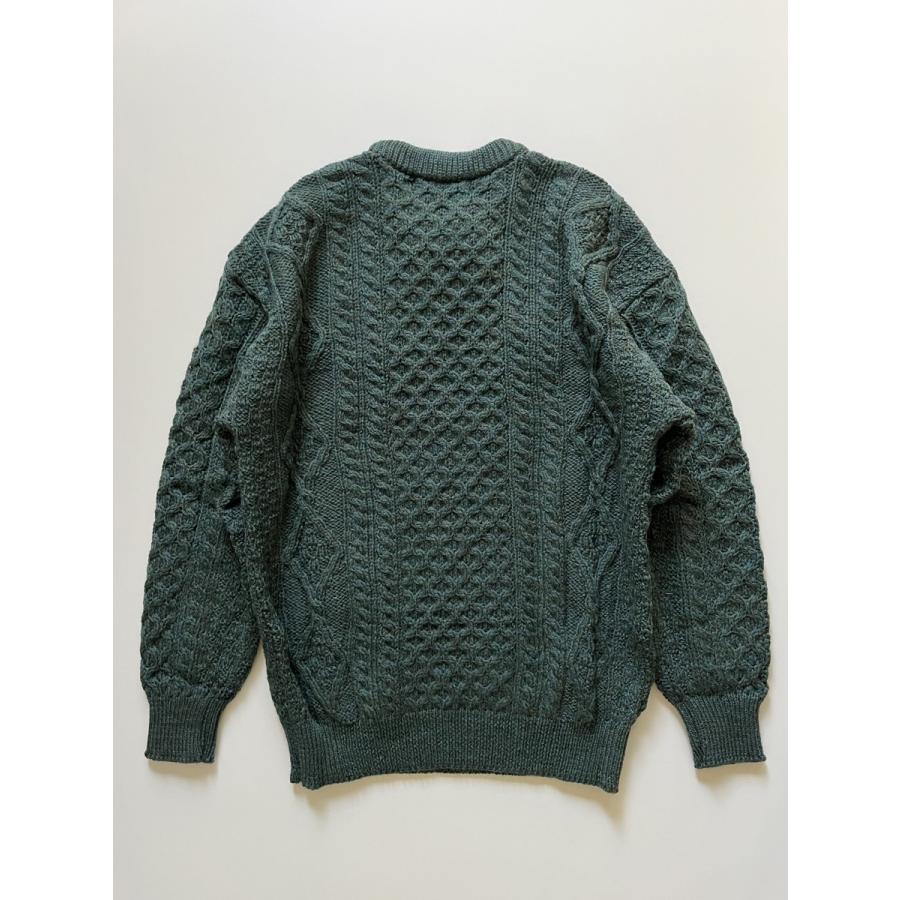 アランクラフト クルーネック フィッシャーマンセーター ニット