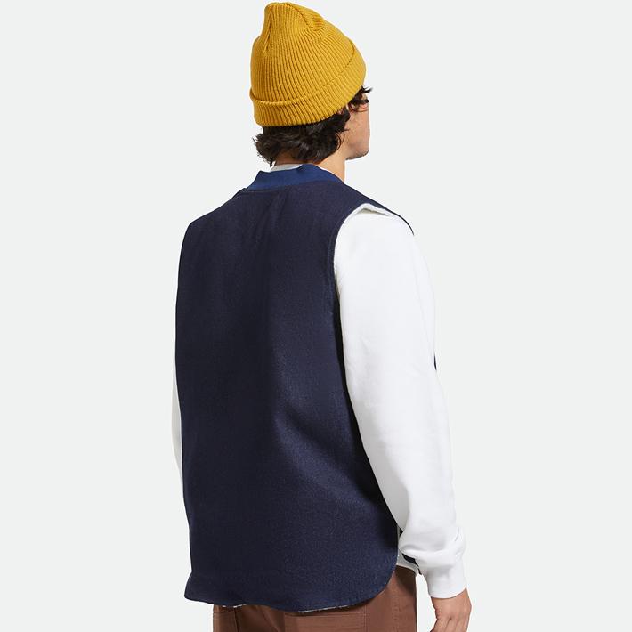 BRIXTON（ブリクストン） ベスト メンズ BUILDERS ABRAHAM REVERSIBLE