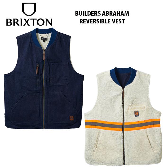 BRIXTON（ブリクストン） ベスト メンズ BUILDERS ABRAHAM REVERSIBLE