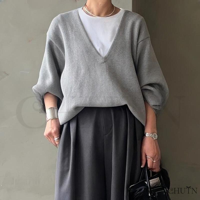 夏服セットアップ 白ドッキンググレーパーカー+パンツ 2点セット 長袖